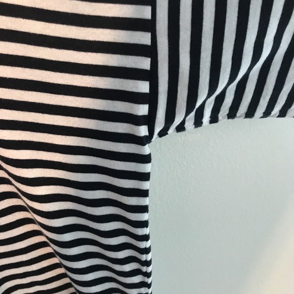 Everlane Navy and White Striped T-Shirt Dress - Picture 3 of 5